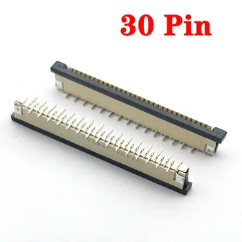 10pcs 1mm Strehe 30 Pin Vertikalni Tip Traku Ravno Priključek za Vtičnico FPC FFC Ravno Priključek za Kabel 30P