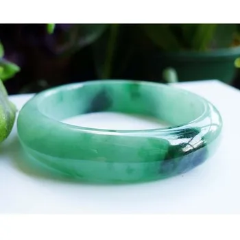Zheru nakit naravne svetlobe green jade 54-64mm zapestnica elegantno princesa nakit, najboljše darilo za mamo in punco