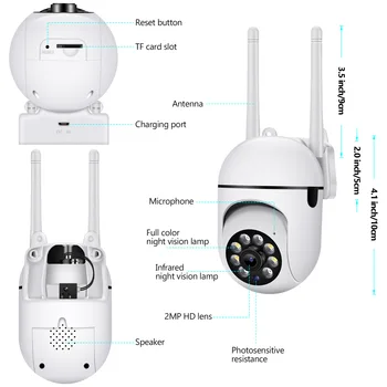 Najnovejši Smart Življenje Kamera, WiFi 5G Kamero Dome Noč Vizija Varnosti nadzorna Kamera