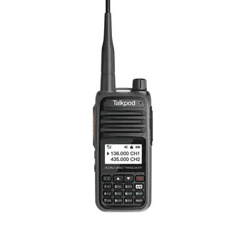 Talkpod A36 FM ROČNI oddajnik in SPREJEMNIK, 5W VHF/UHF DUAL BAND DTMF CTCSS DCS Tipkovnico Brezžično Walkie Talkie