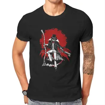 Bloodborne Akcijska Igra Rdeča Luna Klasičnih Tshirt Klasičen Punk moška Oblačila Vrhovi Plus Velikost Bombaž O-Neck Majica s kratkimi rokavi